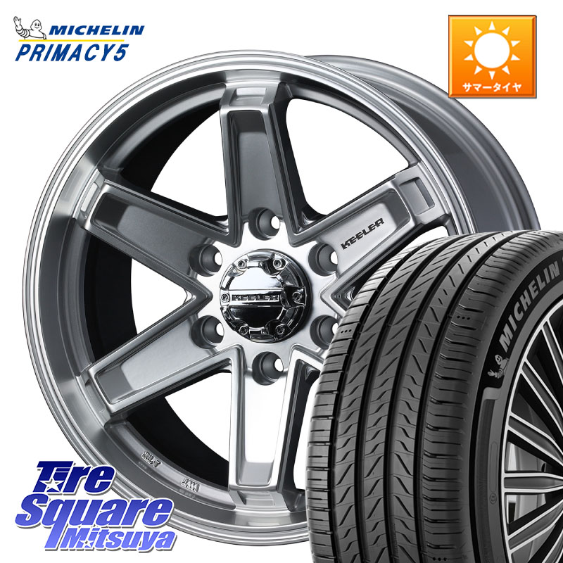 ミシュラン PRIMACY5 プライマシー5 116V 正規 285/60R18WEDS KEELER TACTICS シルバー ホイール 18インチ キーラー タクティクス 18X8.0J 25 6穴 139.7|タイヤスクエアミツヤ