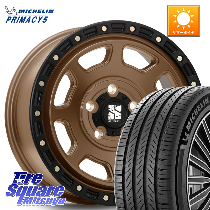 ミシュラン PRIMACY5 プライマシー5 98W XL 正規 225/50R17MLJ XJ07 XTREME-J 5H MB エクストリームJ 17インチ 17X8.0J 35 5穴 114.3|タイヤスクエアミツヤ
