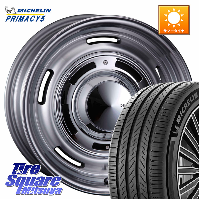 CRIMSON ディーン クロスカントリー グレー 17インチ 17 X 7.0J +47 5穴 114.3 ミシュラン PRIMACY5 プライマシー5 91W XL 正規 215/45R17
