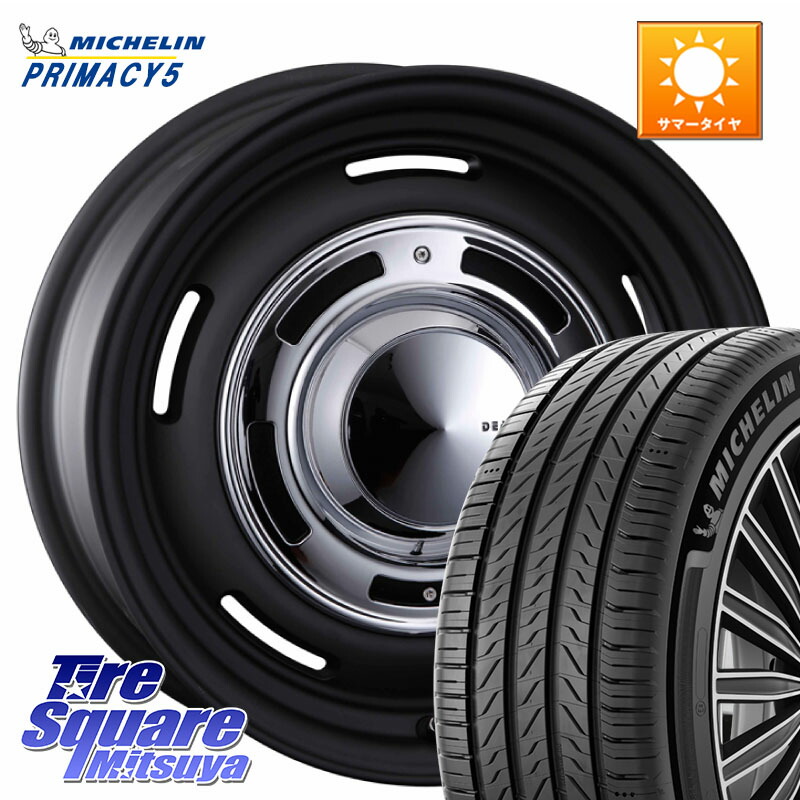 CRIMSON ディーン クロスカントリー ブラック 17インチ 17 X 7.0J +47 5穴 114.3 ミシュラン PRIMACY5 プライマシー5 91W XL 正規 215/45R17