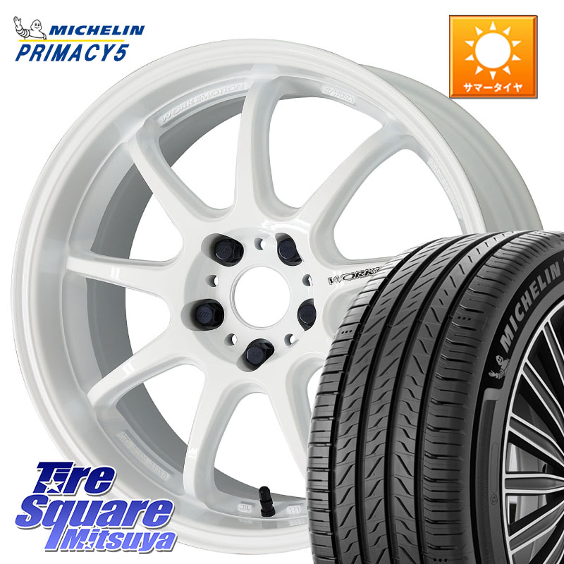 ミシュラン PRIMACY5 プライマシー5 99V XL 正規 215/55R18WORK ワーク EMOTION エモーション D9R 18インチ 18X7.5J 38 5穴 114.3 エクストレイル X-TRAIL 日産 MPV｜タイヤスクエアミツヤ 127,135円