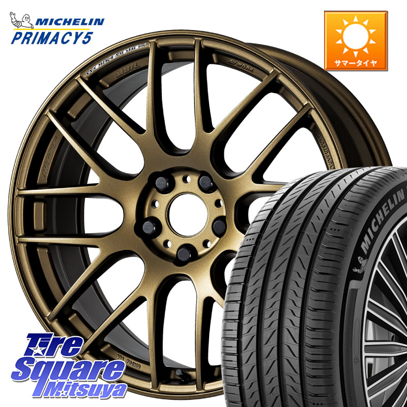 WORK ワーク EMOTION エモーション M8R 18インチ 18 X 7.5J +47 5穴 114.3 ミシュラン PRIMACY5 プライマシー5 92Y XL 正規 225/40R18 プリウスアルファ GU系インプレッサ フロンクス