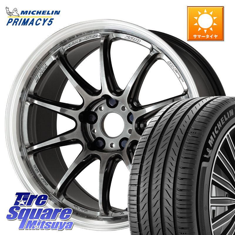 ミシュラン PRIMACY5 プライマシー5 95Y XL 正規 225/45R18WORK ワーク EMOTION エモーション ZR10 GTKRC 5H 18インチ 18X7.5J 47 5穴 100 レガシー レガシィ ワゴン エクシーガ|タイヤスクエアミツヤ