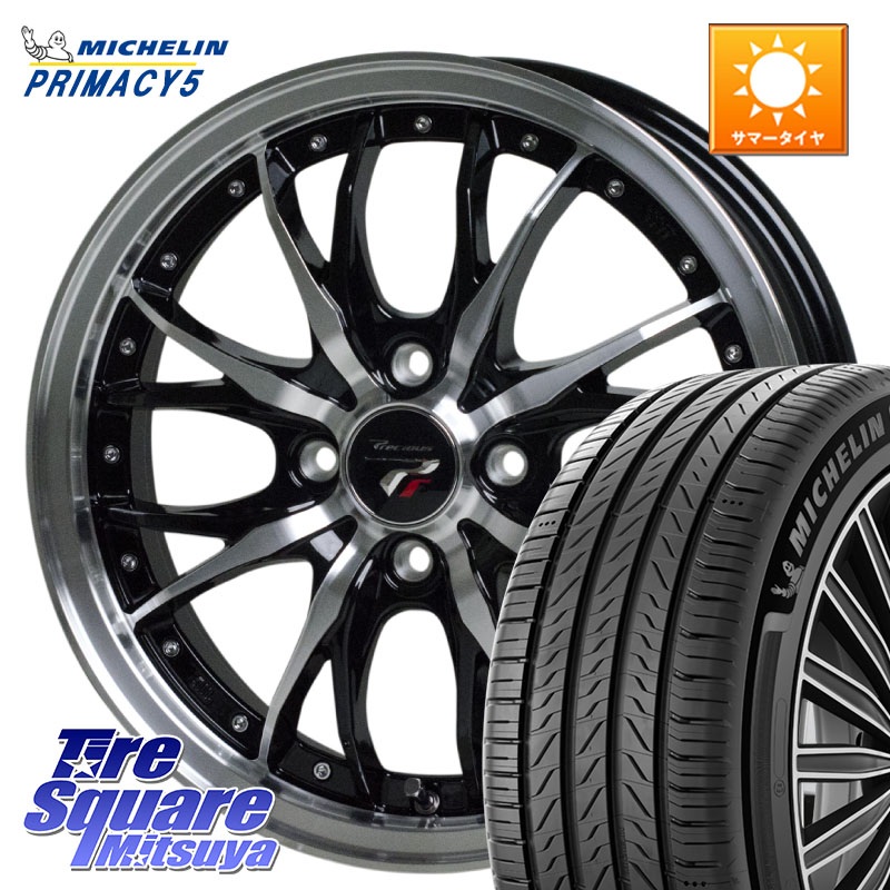 HotStuff Precious プレシャス HM3 HM-3 4H BKP 16インチ 16 X 6.0J +45 4穴 100 ミシュラン PRIMACY5 プライマシー5 91W 正規 205/55R16 E13オーラ