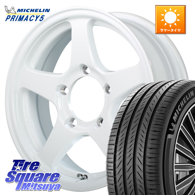 ミシュラン PRIMACY5 プライマシー5 102V XL 正規 215/65R16MANARAY オフパフォーマー OFF PERFORMER RT-5N+2 WH 16X5.5J 22 5穴 139.7 ジムニー専用(要オーバーフェンダー等) AZオフロード カスタムサイズ|タイヤスクエアミツヤ