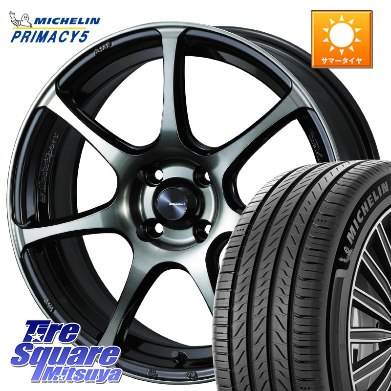 ミシュラン PRIMACY5 プライマシー5 91W XL 正規 215/45R17WEDS WedsSport SA-75R SA75R ウェッズ スポーツ ホイール 17インチ 17X6.5J 50 4穴 100 FITクロスター アクア｜タイヤスクエアミツヤ
