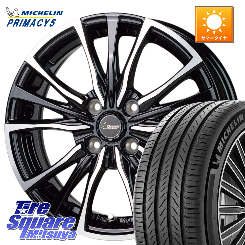 ミシュラン PRIMACY5 プライマシー5 102V XL 正規 215/65R16HotStuff Chronus クロノス CH-110 CH110 ホイール 16インチ 16X6.0J 45 4穴 100｜タイヤスクエアミツヤ