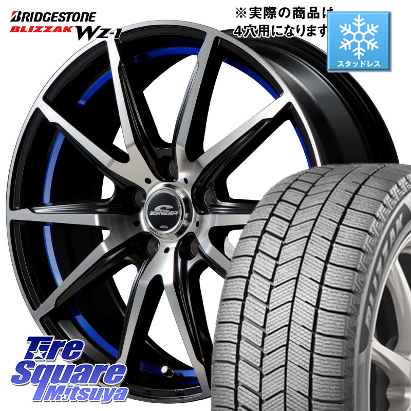 ブリヂストン BLIZZAK WZ-1 WZ1 2025年製 ブリザック スタッドレス ミツヤ 195/65R16MANARAY MID SCHNEIDER シュナイダー RX02 16インチ 16X6.0J 42 4穴 100 ライズ/ロッキー(ガソリン車4穴) ロッキー ガソリン車 4穴 REX レックス｜タイヤスクエアミツヤ
