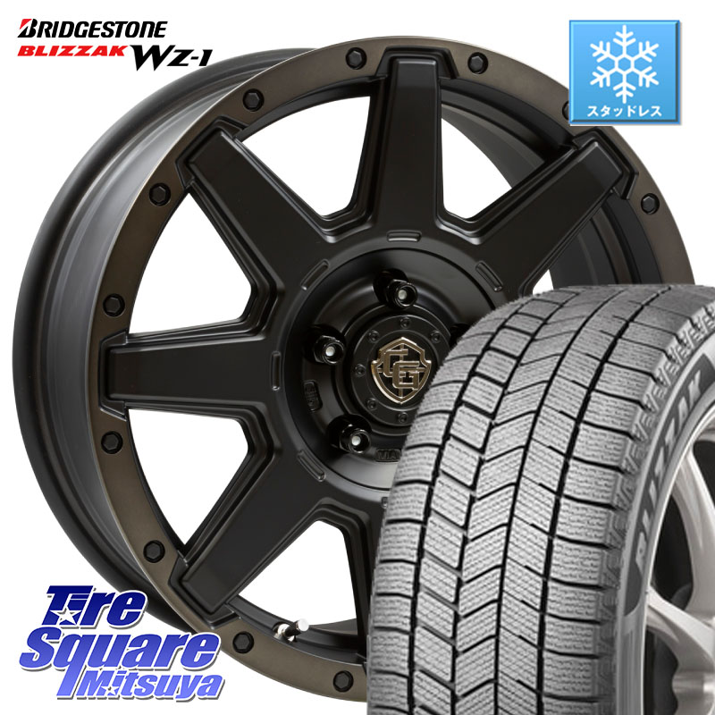 ブリヂストン BLIZZAK WZ-1 WZ1 2025年製 ブリザック スタッドレス ミツヤ 215/55R17 WEDS CROSS OVER GARMENTS StyleU 17インチ 17 X 7.0J +35 5穴 114.3