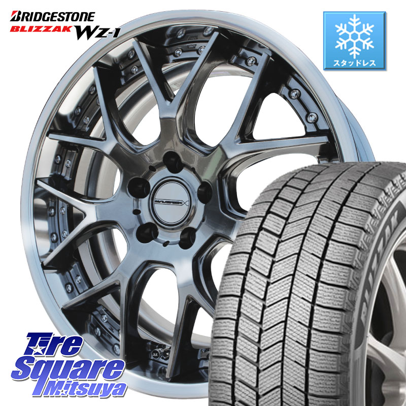 ブリヂストン BLIZZAK WZ-1 WZ1 2025年製 ブリザック スタッドレス ミツヤ 225/60R18 WEDS MAVERICK 1307M S-LoDisk 18インチ 2ピース 18 X 8.0J +38 5穴 114.3 50系RAV4 80系ハリアー