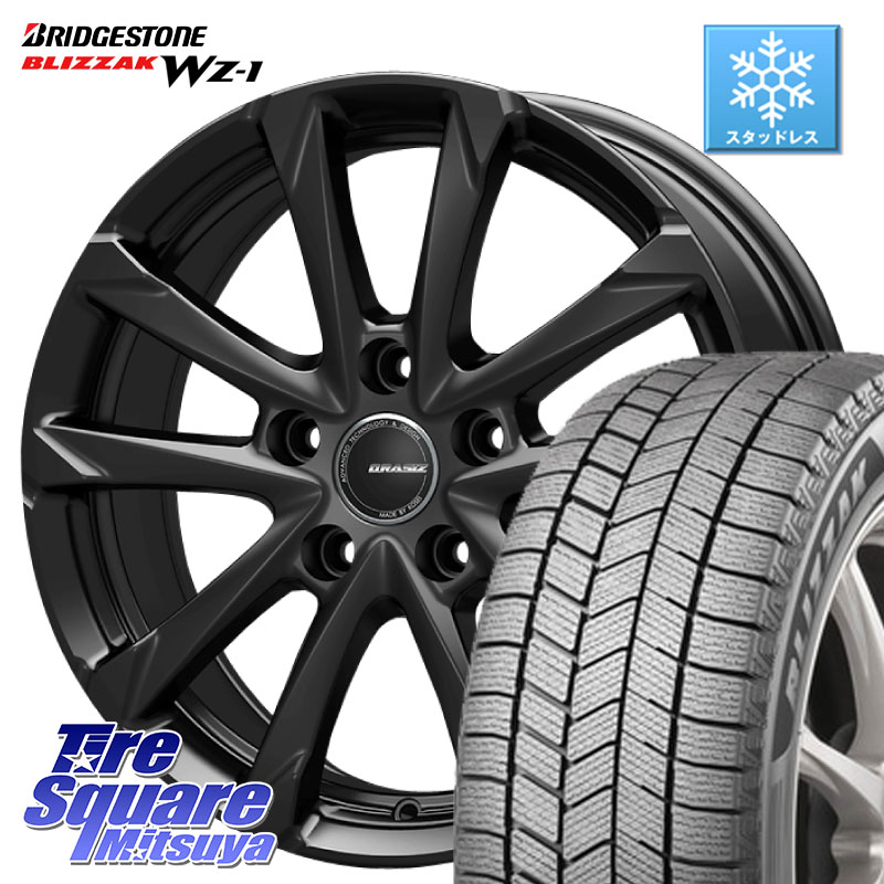 ブリヂストン BLIZZAK WZ-1 WZ1 2025年製 ブリザック スタッドレス ミツヤ 225/60R17 KOSEI QGC721B QRASIZ GC36F クレイシズ ホイール 17インチ 17 X 7.0J +48 5穴 114.3 E52エルグランド ZR-V レヴォーグレイバック SL系フォレスター SK系フォレスター