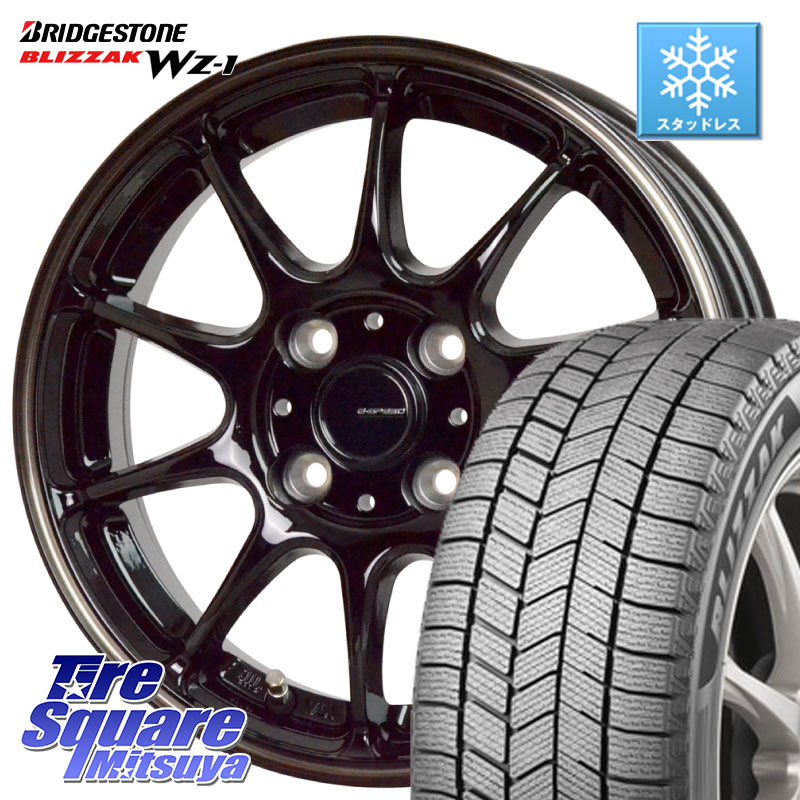 ブリヂストン BLIZZAK WZ-1 WZ1 2025年製 ブリザック ■ スタッドレス ミツヤ 195/65R15HotStuff G・SPEED P-07 ジー・スピード ホイール 15インチ 15X5.5J 50 4穴 100 E13ノートクロスオーバー|タイヤスクエアミツヤ