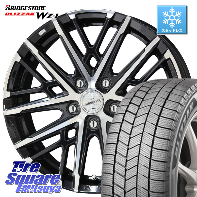 ブリヂストン BLIZZAK WZ-1 WZ1 2025年製 ブリザック スタッドレス ミツヤ 215/60R16 KYOHO SMACK GRAIVE スマック グレイヴ ホイール 16インチ 16 X 6.5J +43 5穴 100