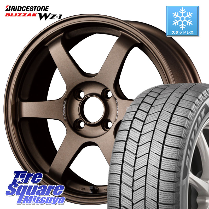 ブリヂストン BLIZZAK WZ-1 WZ1 2025年製 ブリザック ■ スタッドレス ミツヤ 195/65R15 RAYS 【欠品次回10~11月】 VOLK RACING TE37 SONIC TE37 ソニック ホイール 15インチ 15 X 6.0J +42 4穴 100 E13オーラ