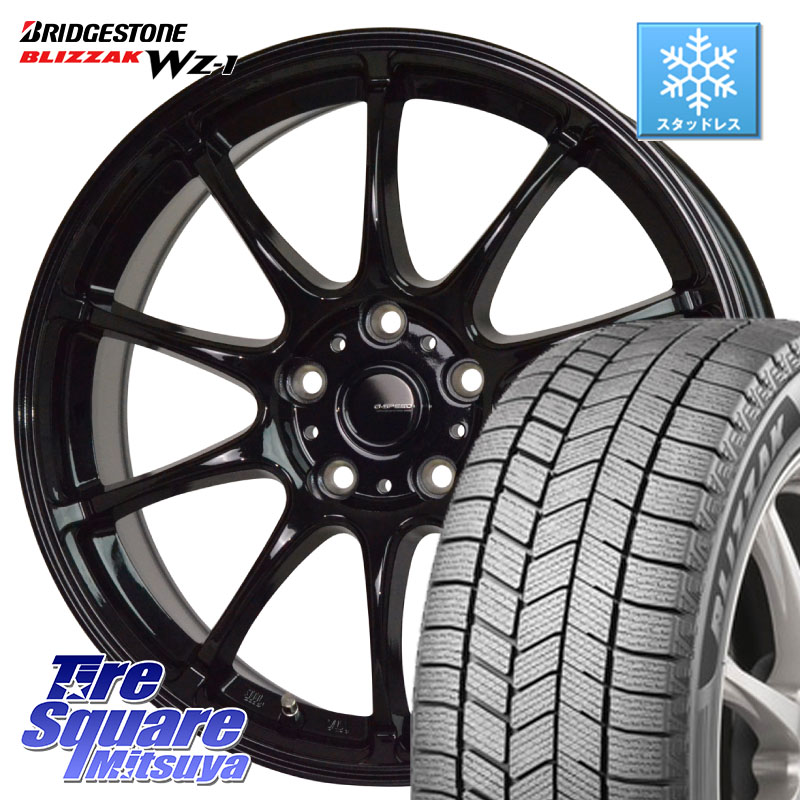 ブリヂストン BLIZZAK WZ-1 WZ1 2025年製 ブリザック スタッドレス ミツヤ 205/50R17 HotStuff G.SPEED G-07 ホイール 17インチ ジースピード 17 X 7.0J +45 5穴 100 210系カローラスポーツ 50系プリウス
