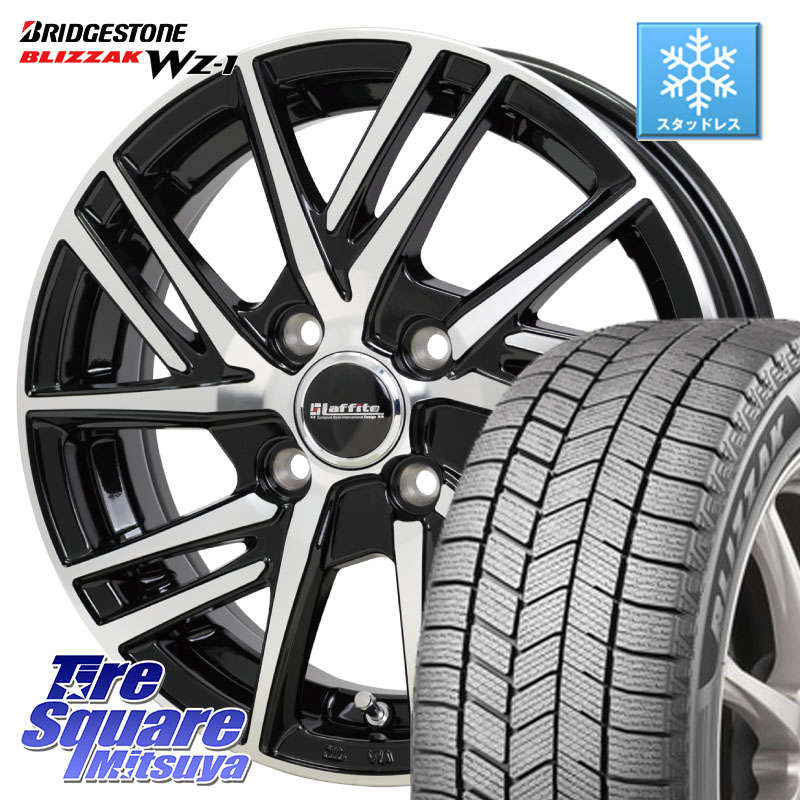 ブリヂストン BLIZZAK WZ-1 WZ1 2025年製 ブリザック スタッドレス ミツヤ 155/65R14 HotStuff ラフィット LW06-2 LW-06-2 ホイール 14インチ 14 X 4.5J +45 4穴 100 N-BOX デリカミニ2WD タント スペーシア サクラ ハイゼット アゲトラCustom車用※軽自動車専用ホイー