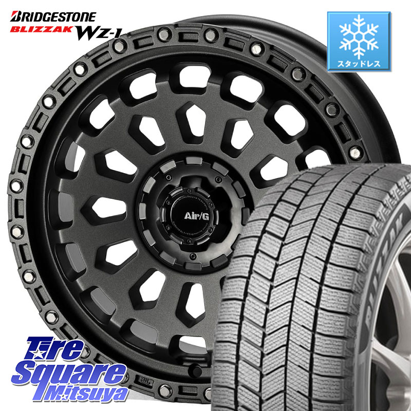 ブリヂストン BLIZZAK WZ-1 WZ1 2025年製 ブリザック スタッドレス ミツヤ 225/45R18 4X4エンジニアリング Air/G VULCAN MG ホイール 18インチ 18 X 8.0J +40 5穴 114.3