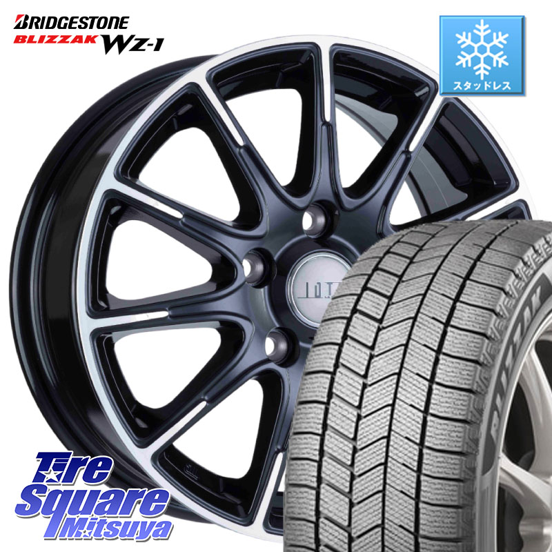 ブリヂストン BLIZZAK WZ-1 WZ1 2025年製 ブリザック スタッドレス ミツヤ 185/55R16 阿部商会 TIRADO IOTA イオタ ホイール 16インチ 16 X 6.5J +48 5穴 114.3 ZC33Sスイフトスポーツ