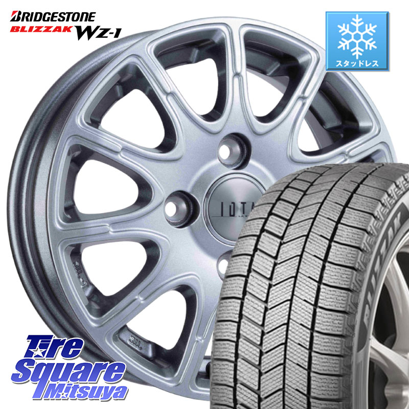 ブリヂストン BLIZZAK WZ-1 WZ1 2025年製 ブリザック スタッドレス ミツヤ 195/65R16 阿部商会 TIRADO IOTA イオタ ホイール 16インチ 16 X 6.0J +42 4穴 100 ライズ ロッキー ガソリン車 4穴