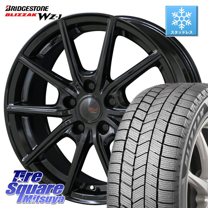 ブリヂストン BLIZZAK WZ-1 WZ1 2025年製 ブリザック スタッドレス ミツヤ 215/45R17KYOHO SEIN EK ザインEK ホイール 17インチ 17X7.0J 42 5穴 114.3 リーフ LEAF 日産 ブレイド オーリス カローラルミオン|タイヤスクエアミツヤ