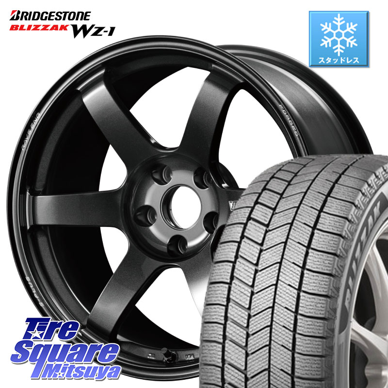 ブリヂストン BLIZZAK WZ-1 WZ1 2025年製 ブリザック スタッドレス ミツヤ 205/55R17RAYS 【欠品次回3~4月】 TE37 SAGA S-plus VOLK RACING 鍛造 ホイール 17インチ 17X7.5J 48 5穴 114.3 MAZDA3 P15キックス｜タイヤスクエアミツヤ