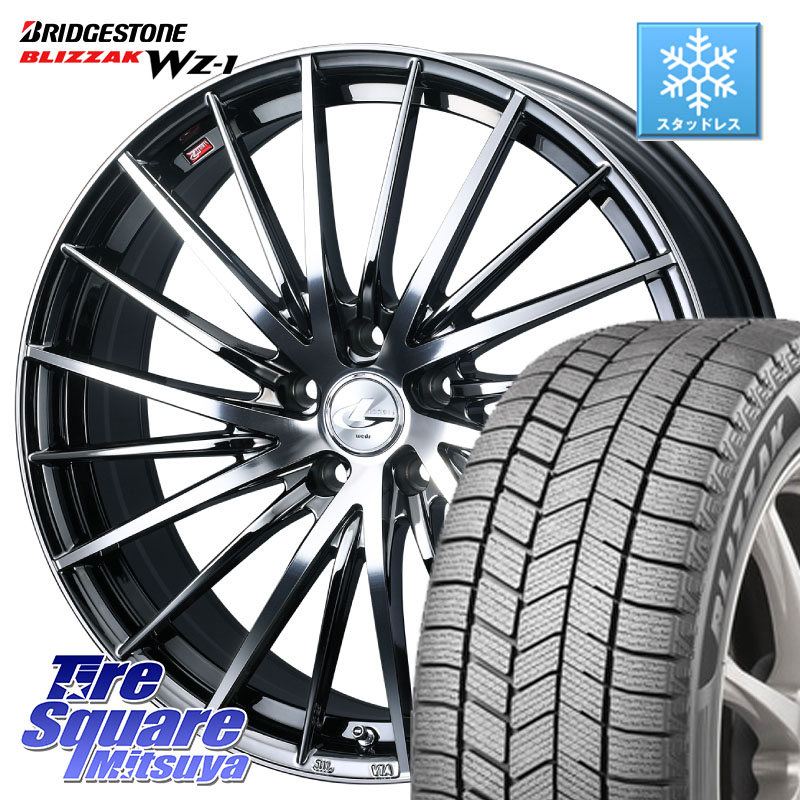 ブリヂストン BLIZZAK WZ-1 WZ1 2025年製 ブリザック スタッドレス ミツヤ 235/50R18WEDS LEONIS FR レオニス FR ホイール 18インチ 18X7.0J 47 5穴 114.3 エスティマ|タイヤスクエアミツヤ