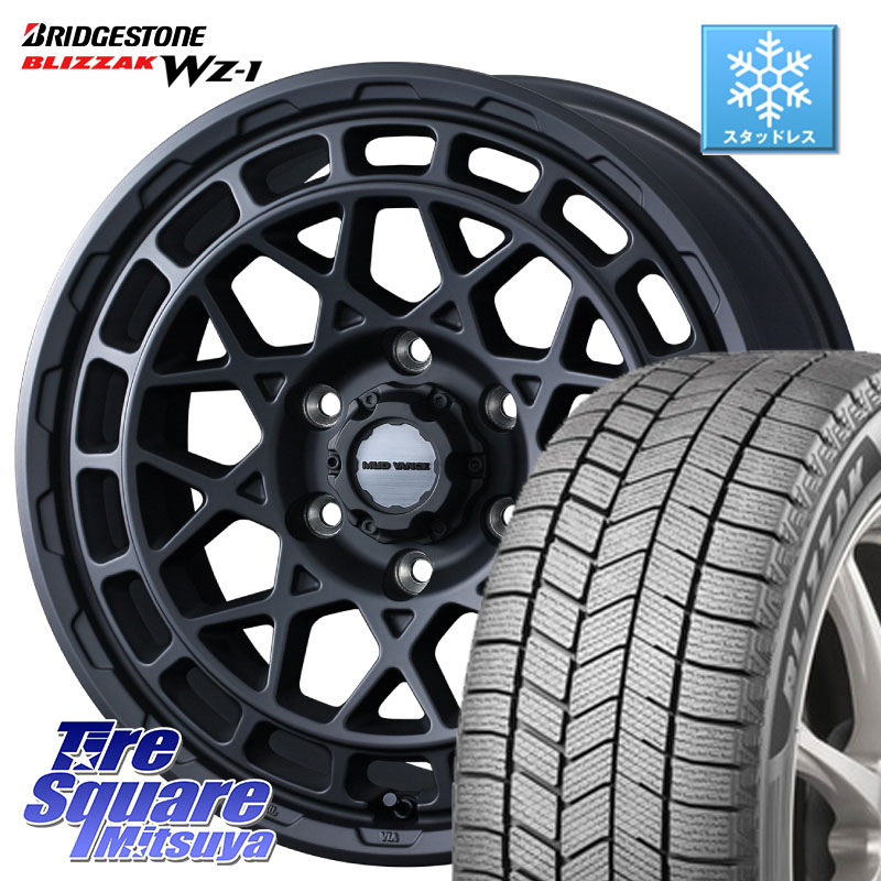 ブリヂストン BLIZZAK WZ-1 WZ1 2025年製 ブリザック スタッドレス ミツヤ 265/55R20 WEDS MUDVANCE X TYPE M ホイール 20インチ マッドヴァンス 20 X 9.0J(M14) +50 6穴 139.7 ランクル300