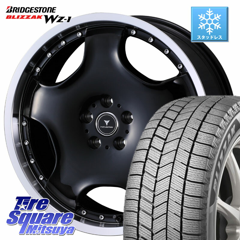 ブリヂストン BLIZZAK WZ-1 WZ1 2025年製 ブリザック スタッドレス ミツヤ 235/50R18 WEDS NOVARIS ASSETE D1 特価● ホイール 18インチ ノヴァリス アセット 18 X 8.0J +42 5穴 114.3 30系アルファード 30系ヴェルファイア 20系アルファード