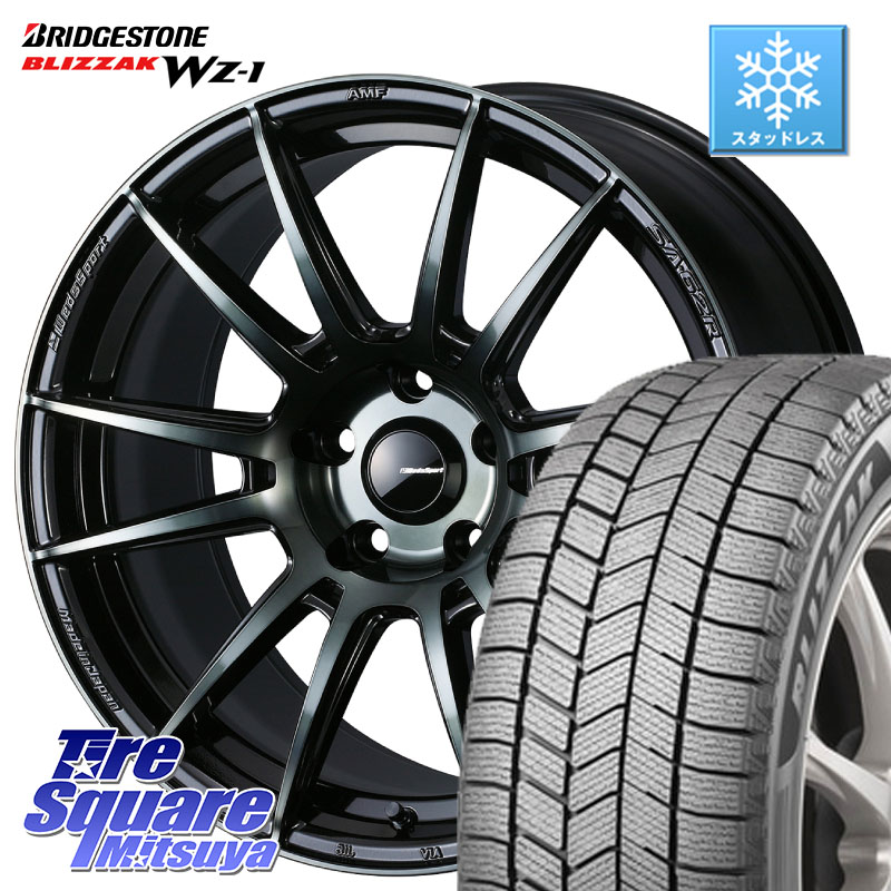 ブリヂストン BLIZZAK WZ-1 WZ1 2025年製 ブリザック スタッドレス ミツヤ 225/45R17 WEDS WedsSport SA-62R ホイール 17インチ 17 X 7.0J +48 5穴 114.3
