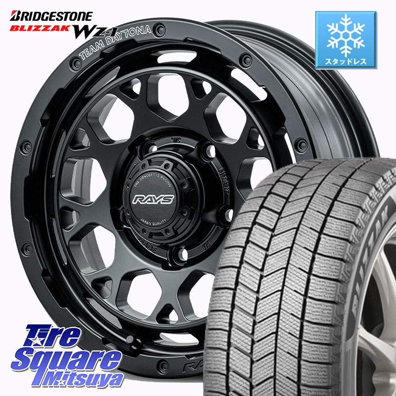 ブリヂストン BLIZZAK WZ-1 WZ1 2025年製 ブリザック スタッドレス ミツヤ 215/70R16 RAYS 【欠品次回8~9月】 TEAM DAYTONA M9+ BOJ ホイール 16インチ 16 X 5.5J +20 5穴 139.7 ジムニー専用(要オーバーフェンダー等)