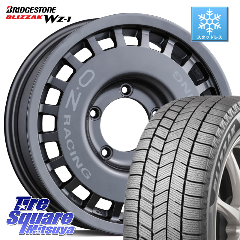 ブリヂストン BLIZZAK WZ-1 WZ1 2025年製 ブリザック スタッドレス ミツヤ 215/65R16 OZ Rally Racing 4x4 ラリーレーシング ジムニーシエラ用 ※インセット-5 ホイール 16インチ 16 X 6.0J +0 5穴 139.7 ジムニー専用(要オーバーフェンダー等) ジムニ－シエラ・ノマド(