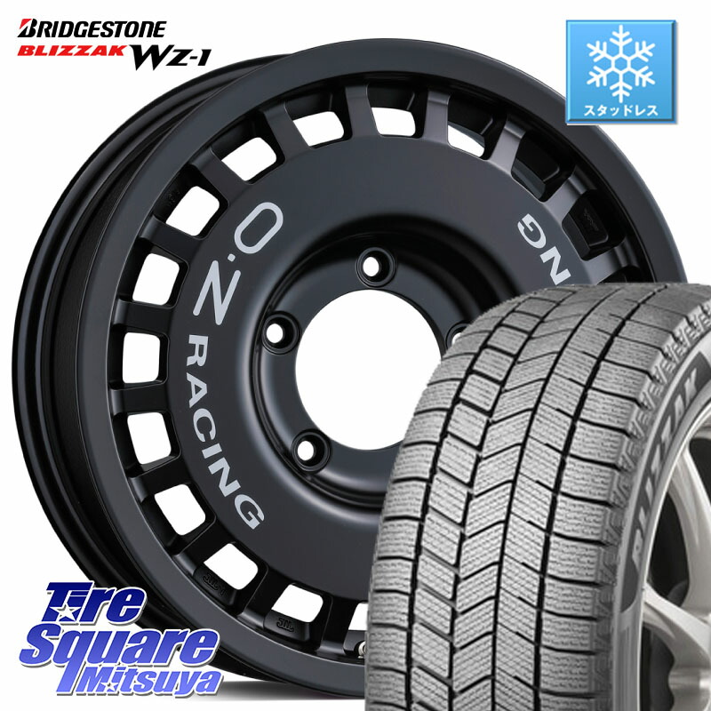 ブリヂストン BLIZZAK WZ-1 WZ1 2025年製 ブリザック スタッドレス ミツヤ 215/65R16 OZ Rally Racing 4x4 ラリーレーシング ジムニーシエラ用 ※インセット-5 ホイール 16インチ 16 X 6.0J +0 5穴 139.7 ジムニー専用(要オーバーフェンダー等) ジムニ－シエラ・ノマド(