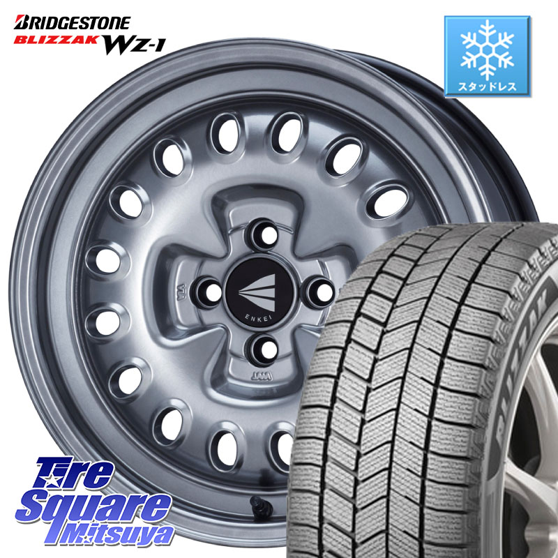 ブリヂストン BLIZZAK WZ-1 WZ1 2025年製 ブリザック スタッドレス ミツヤ 185/55R16 ENKEI Neo Classic Al'Vita ホイール 16インチ 16 X 7.0J +38 4穴 100
