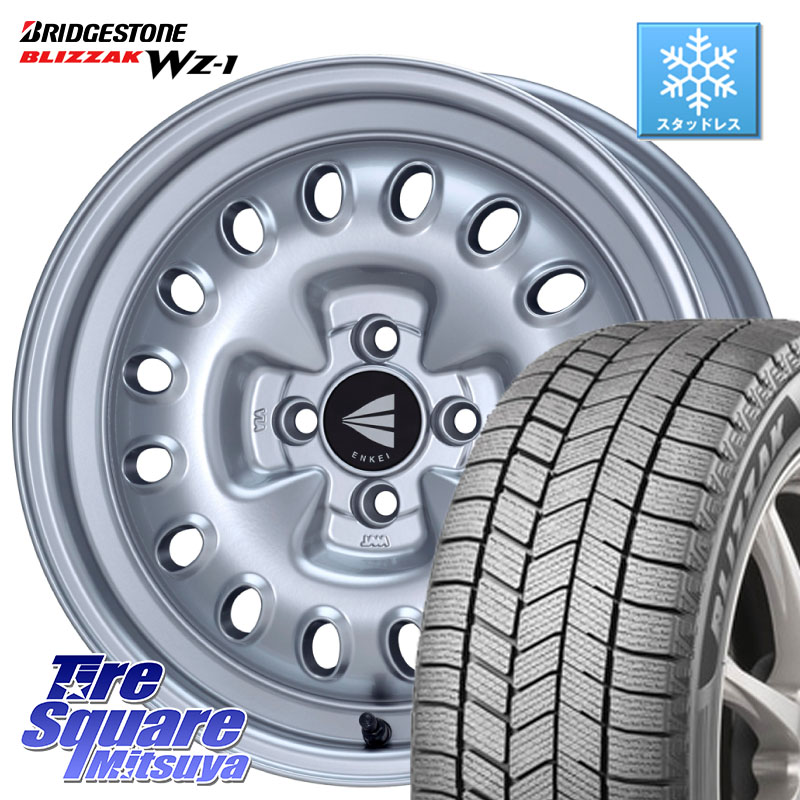ブリヂストン BLIZZAK WZ-1 WZ1 2025年製 ブリザック スタッドレス ミツヤ 185/55R16 ENKEI Neo Classic Al'Vita ホイール 16インチ 16 X 7.0J +38 4穴 100