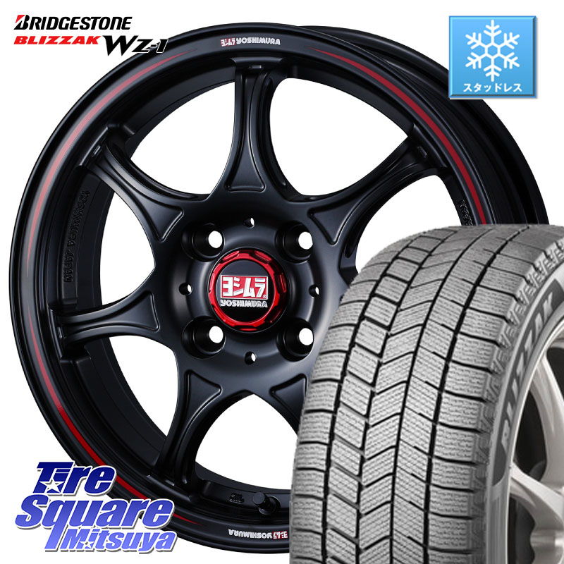 ブリヂストン BLIZZAK WZ-1 WZ1 2025年製 ブリザック ■ スタッドレス ミツヤ 175/65R15WEDS ヨシムラ WRS7 SEVEN ホイール 15インチ 15X5.0J 45 4穴 100 タフト ハスラー リフトアップ等カスタム フレアクロスオーバー リフトアップ等カスタムサイズ|タイヤスクエアミツヤ
