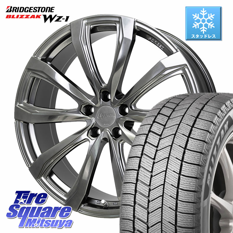 ブリヂストン BLIZZAK WZ-1 WZ1 2025年製 ブリザック スタッドレス ミツヤ 235/45R21 HotStuff シュティッヒ レグザス FORGED FS-01 M14球面座ボルト専用 鍛造ホイール 21インチ 21 X 8.0J(M14B) +41 5穴 114.3 クラウンスポーツ・エステート ハイブリッドZ クラウンス