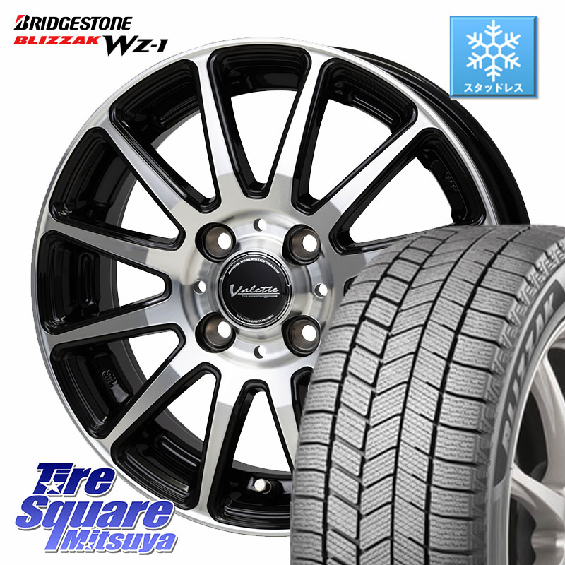 ブリヂストン BLIZZAK WZ-1 WZ1 2025年製 ブリザック スタッドレス ミツヤ 175/70R14HotStuff Valette GLITTER グリッター ホイール 14インチ 14X4.5J 45 4穴 100 Mx27/37/47Sソリオ・MB37SデリカD2 デリカD:2 D2|タイヤスクエアミツヤ