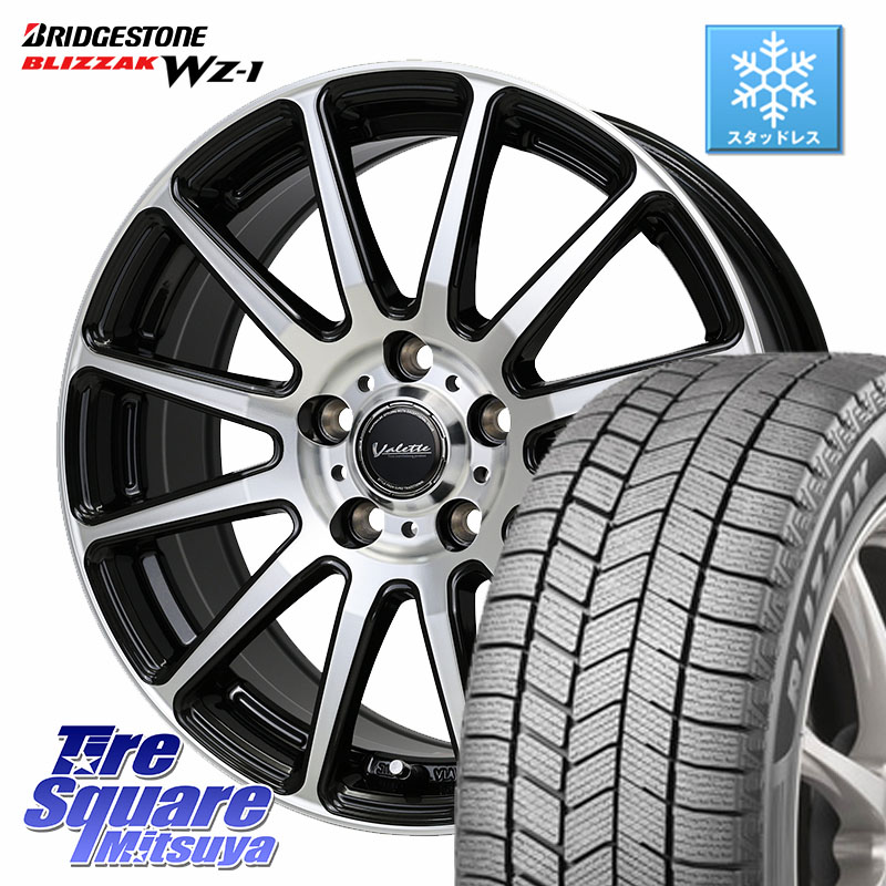 ブリヂストン BLIZZAK WZ-1 WZ1 2025年製 ブリザック スタッドレス ミツヤ 195/60R17HotStuff Valette GLITTER グリッター ホイール 17インチ 17X7.0J 48 5穴 114.3 60系プリウス|タイヤスクエアミツヤ
