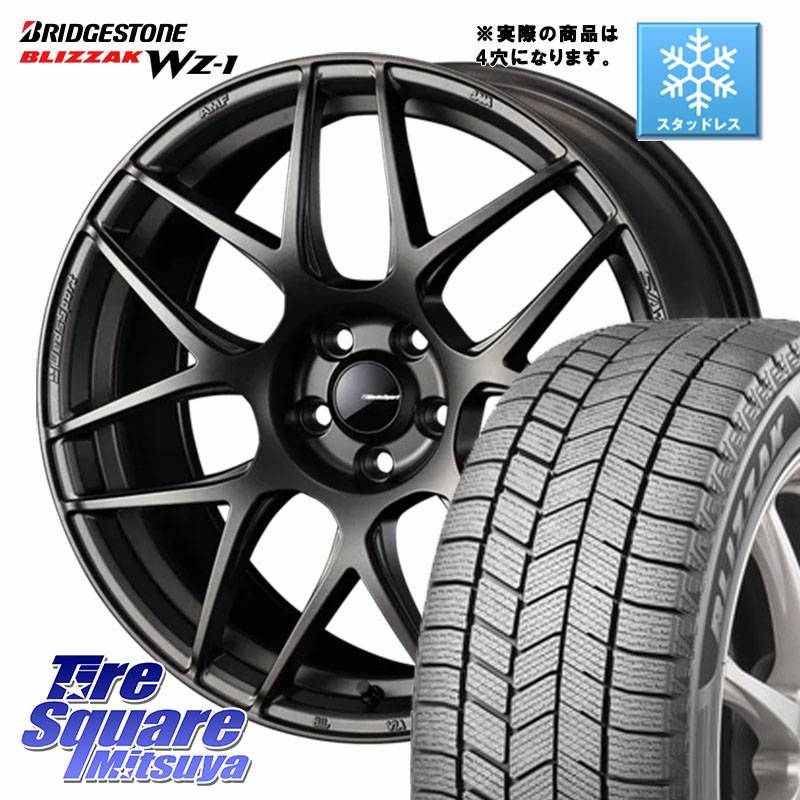 ブリヂストン BLIZZAK WZ-1 WZ1 2025年製 ブリザック スタッドレス ミツヤ 205/55R17 WEDS 74182 SA-27R ウェッズ スポーツ ホイール 17インチ ◇参考画像 17 X 6.5J +42 4穴 100 ライズ ロッキー ガソリン車 4穴
