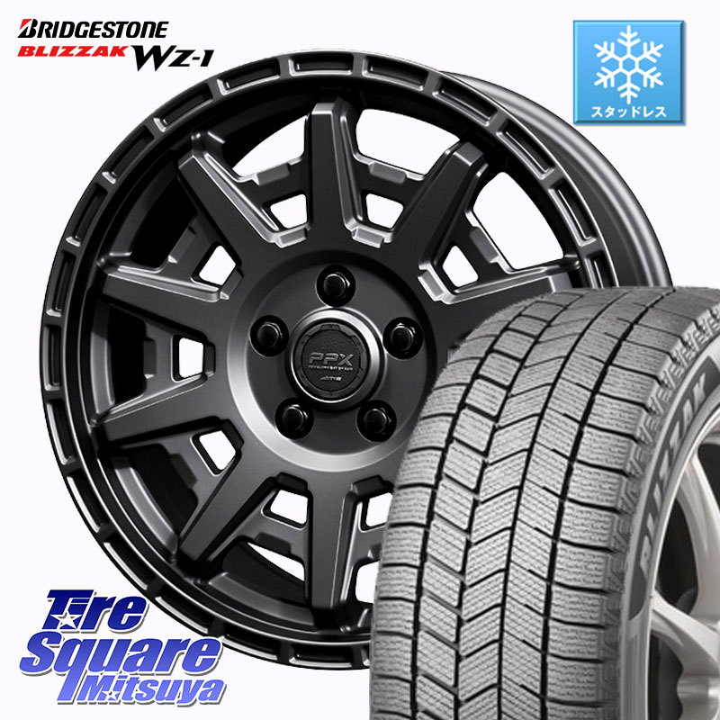 ブリヂストン BLIZZAK WZ-1 WZ1 2025年製 ブリザック スタッドレス ミツヤ 225/50R17 KYOHO PPX D10X ホイール 17インチ 17 X 7.0J +35 5穴 114.3