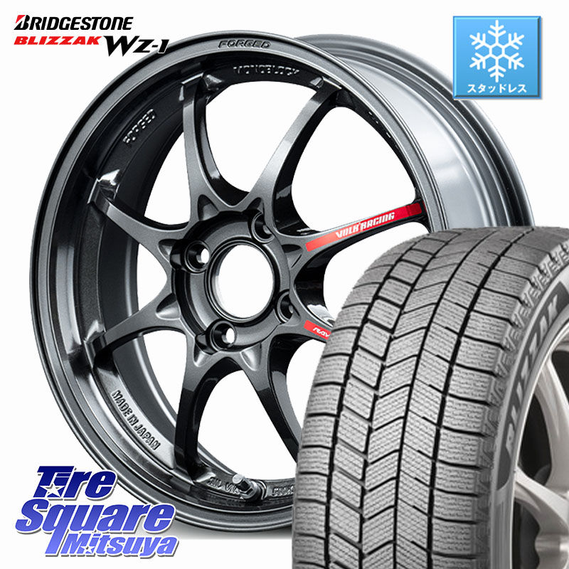 ブリヂストン BLIZZAK WZ-1 WZ1 2025年製 ブリザック ■ スタッドレス ミツヤ 175/65R15 RAYS 【欠品次回要問合せ】 CE28 CLUB RACER2 VOLK RACING 鍛造 ホイール 15インチ 15 X 5.0J +45 4穴 100