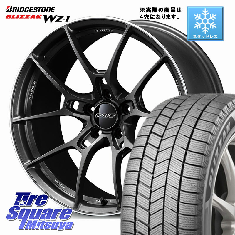 ブリヂストン BLIZZAK WZ-1 WZ1 2025年製 ブリザック スタッドレス ミツヤ 185/55R16 RAYS 【欠品次回要問合せ】 G025 VOLK RACING 鍛造 ホイール 16インチ◇参考画像 16 X 6.5J +45 4穴 100 アクア 160系カローラフィールダー ヤリス ロードスター スイフト4穴 スペイ