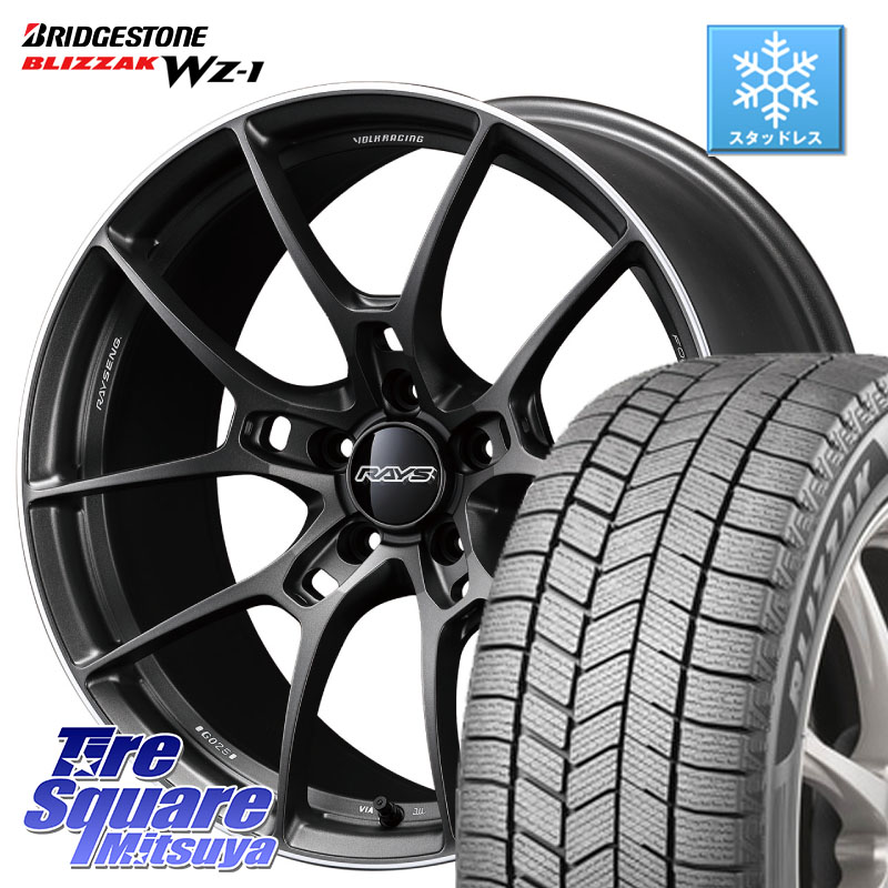 ブリヂストン BLIZZAK WZ-1 WZ1 2025年製 ブリザック スタッドレス ミツヤ 225/60R18 RAYS 【欠品次回11~12月】 G025 VOLK RACING 鍛造 ホイール 18インチ 18 X 8.0J +45 5穴 114.3 CX-5 CX-8 BT5レガシィアウトバック