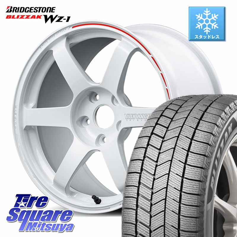 ブリヂストン BLIZZAK WZ-1 WZ1 2025年製 ブリザック スタッドレス ミツヤ 215/45R18 RAYS 【欠品次回10~11月】 TE37 SAGA S-plus TIME ATTACK EDITION VOLK RACING 鍛造 ホイール 18インチ 18 X 8.0J +46 5穴 114.3 プリウスアルファ
