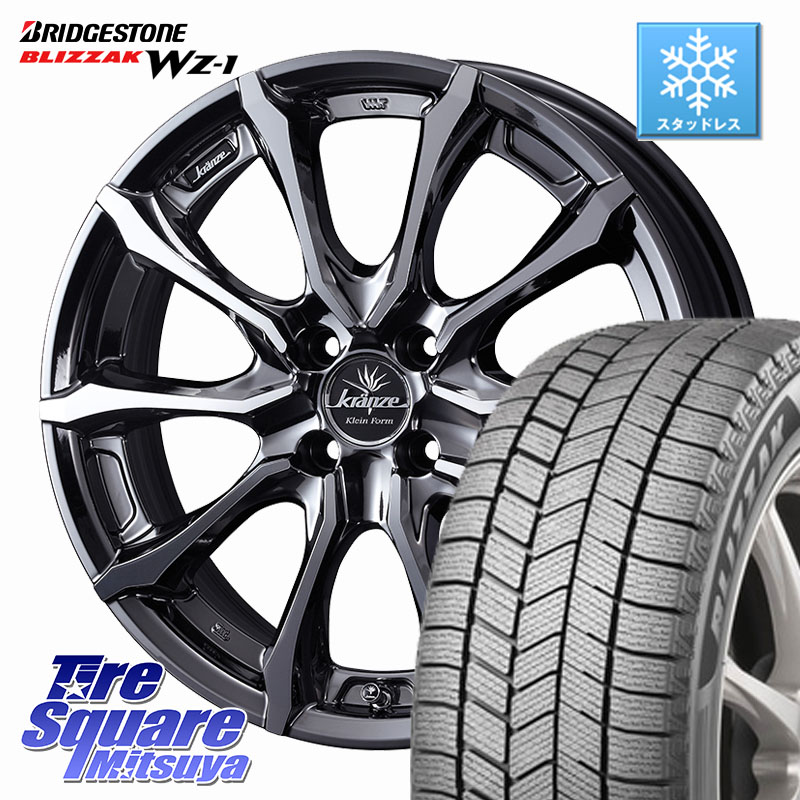 ブリヂストン BLIZZAK WZ-1 WZ1 2025年製 ブリザック スタッドレス ミツヤ 215/70R16 WEDS Kranze Versam 030EVO ホイール 16インチ クレンツェ ヴェルサム 16 X 6.5J +40 4穴 100