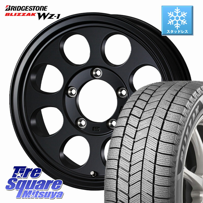 ブリヂストン BLIZZAK WZ-1 WZ1 2025年製 ブリザック スタッドレス ミツヤ 175/80R16 WEDS JIMLINE TYPE2 ※インセット-5 ホイール 16インチ ジムライン 16 X 6.0J +0 5穴 139.7 ジムニー専用(要オーバーフェンダー等)