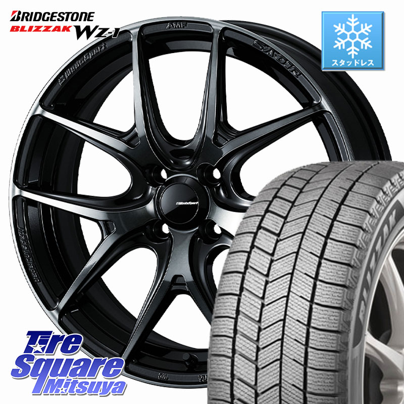 ブリヂストン BLIZZAK WZ-1 WZ1 2025年製 ブリザック スタッドレス ミツヤ 185/60R16WEDS WedsSport SA-01R SA01R ウェッズ スポーツ ホイール 16インチ 16X6.5J 50 4穴 100 E13ノート FITクロスター｜タイヤスクエアミツヤ