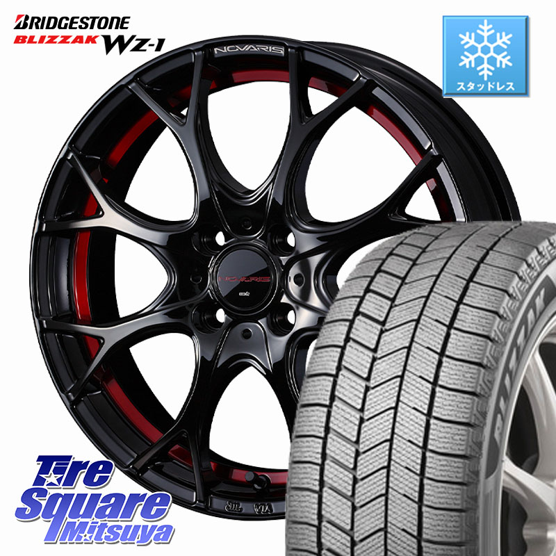 ブリヂストン BLIZZAK WZ-1 WZ1 2025年製 ブリザック スタッドレス ミツヤ 205/65R16 WEDS NOVARIS ROHGUE UY ノヴァリス ホイール 16インチ ローグ 16 X 6.0J +42 4穴 100