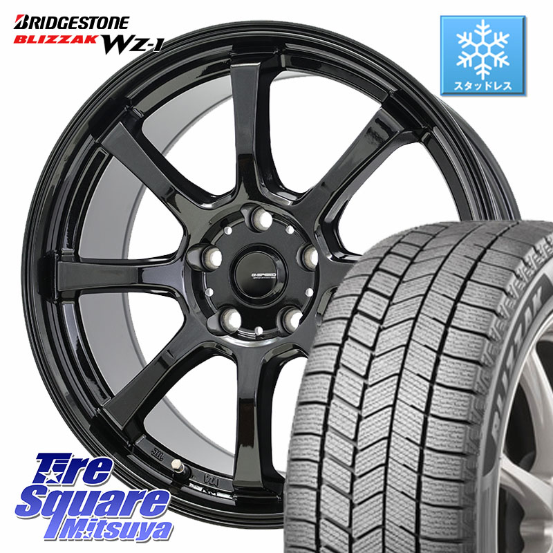 ブリヂストン BLIZZAK WZ-1 WZ1 2025年製 ブリザック スタッドレス ミツヤ 205/50R17 HotStuff G-SPEED G-08 ホイール 17インチ ジースピード 17 X 7.0J +48 5穴 114.3 C27セレナ GU系インプレッサ フロンクス