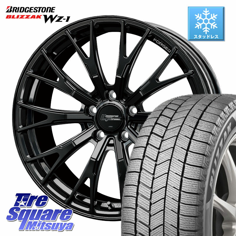 ブリヂストン BLIZZAK WZ-1 WZ1 2025年製 ブリザック スタッドレス ミツヤ 225/60R18 HotStuff Stich LEGZAS FORGED FS-02 平座仕様(レクサス・トヨタ専用)鍛造 ホイール 18インチ 18 X 7.5J +40 5穴 120 40系アルファード 40系ヴェルファイア